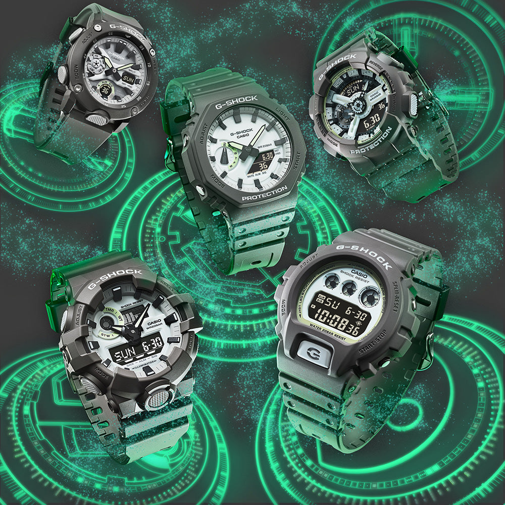 G-Shock GA700HD-8A Stylish Hidden Glow Alarm Watch with Unique Design