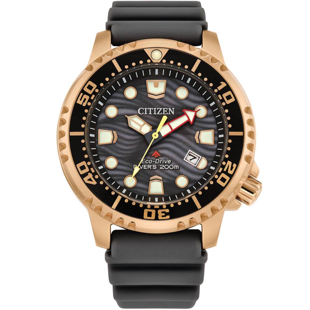 Citizen Promaster Marine BN0163-00H with Eco-Drive Gold-Tone Dive Watch