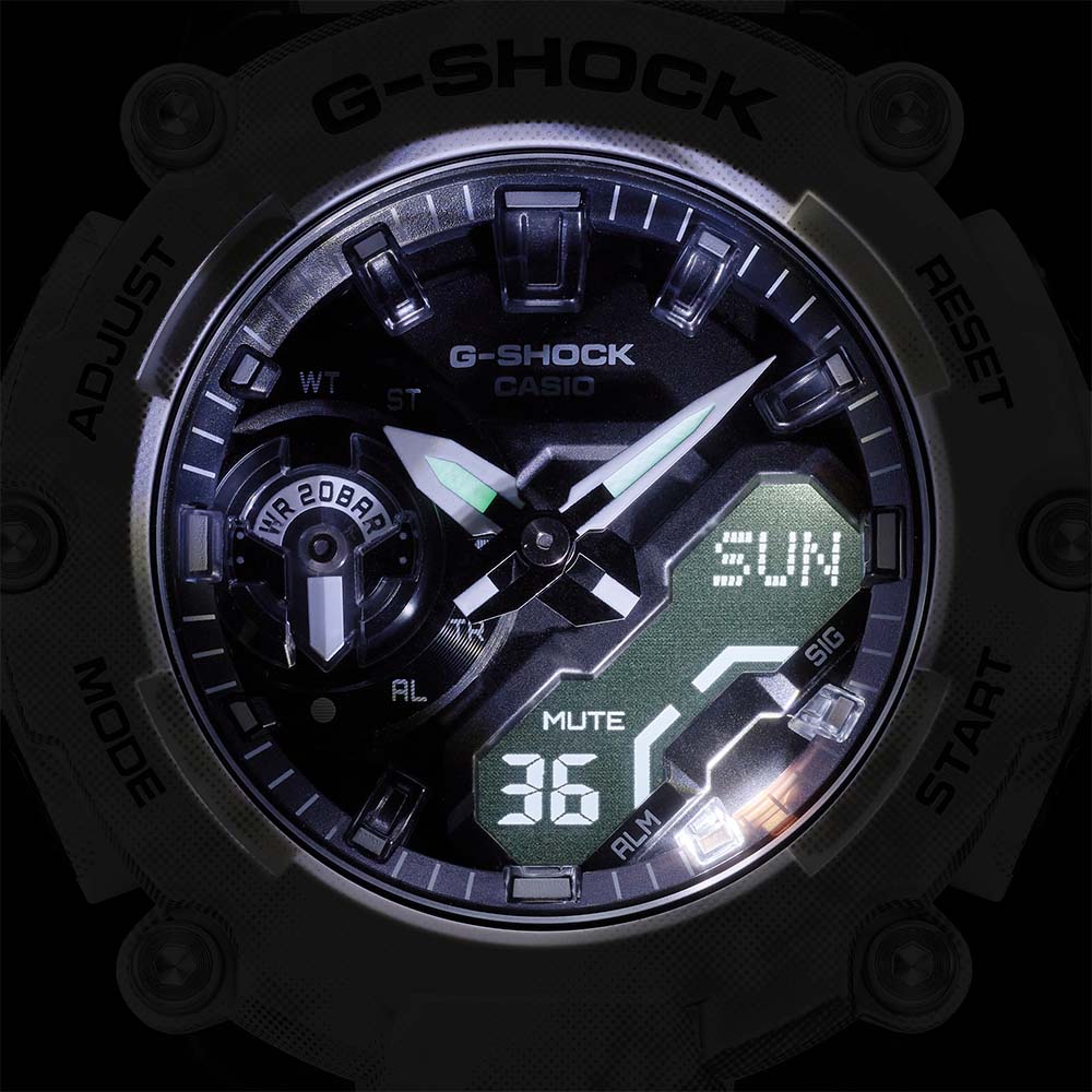 G-Shock GA2200GC-7A Stylish Grunge Snow Camo Watch