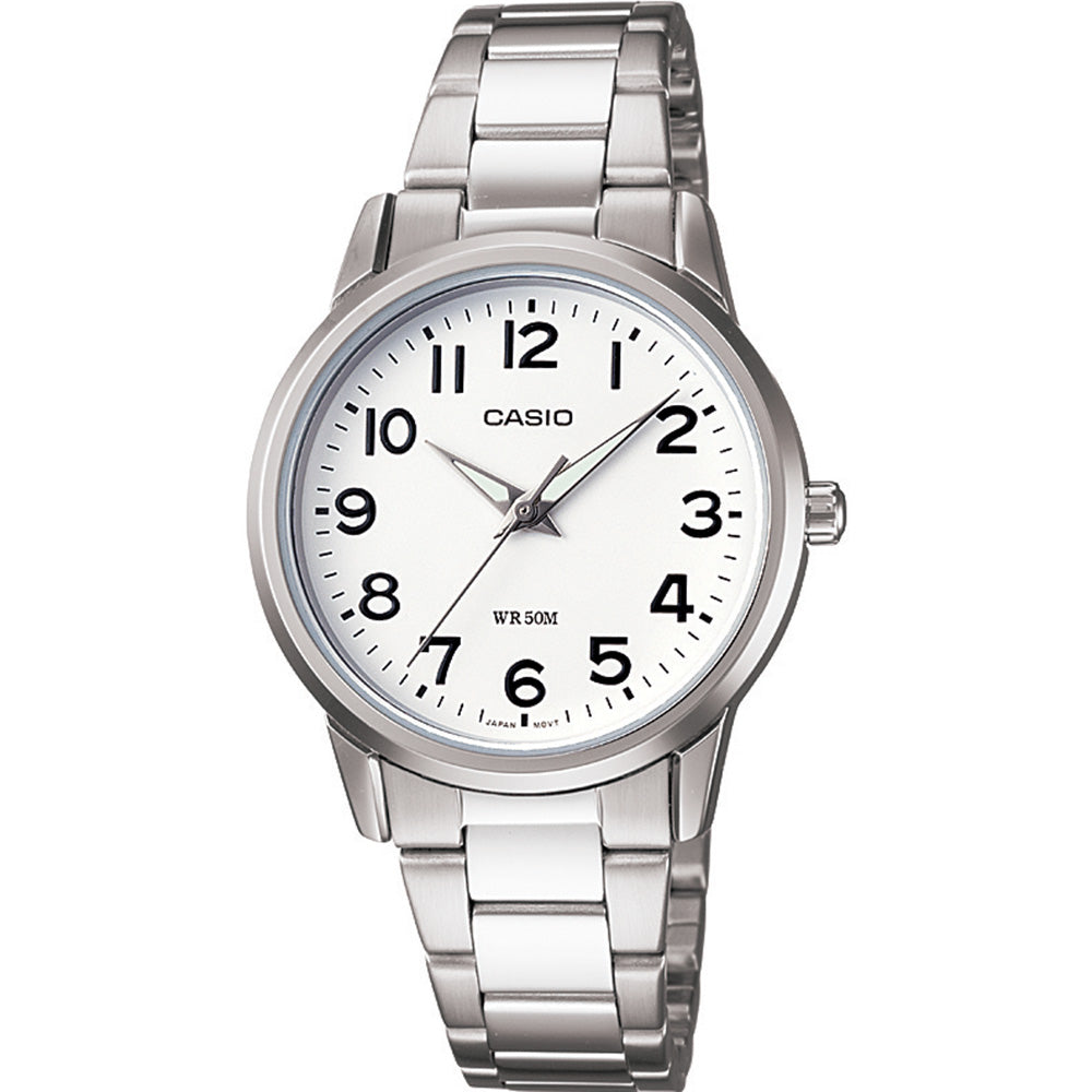 Casio LTP1303D-7B Stainless Steel Analogue Watch with Long Battery Life