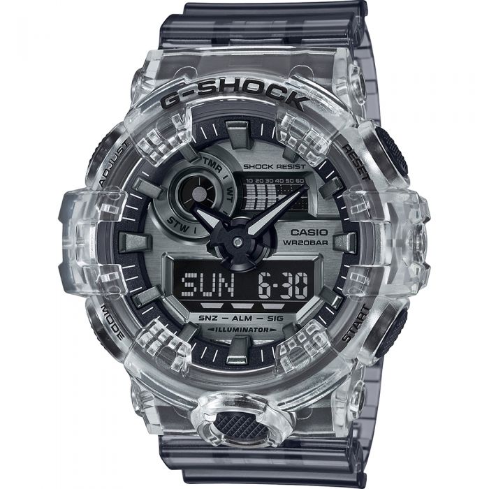 G-Shock GA700SK-1A Men's Stylish Digital-Analog Watch with Retro and Modern Blend