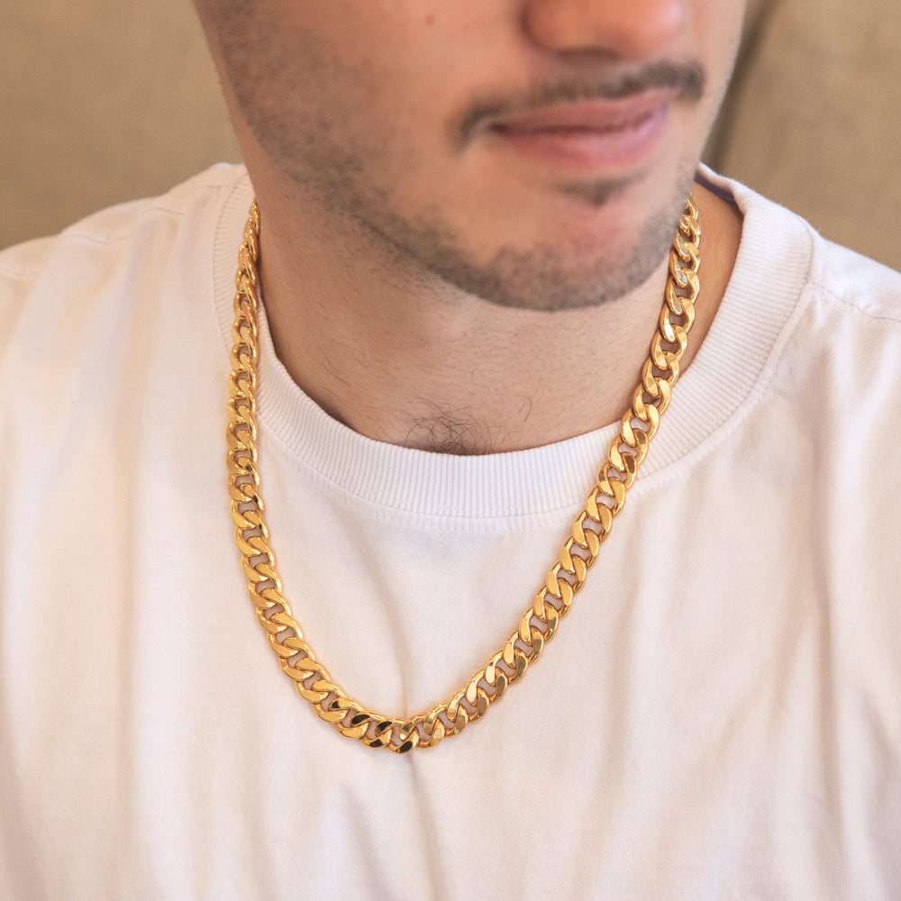 9 Carat Stunning Yellow Gold Copper - Filled Curb Chain Jewelry for a Glamorous Look