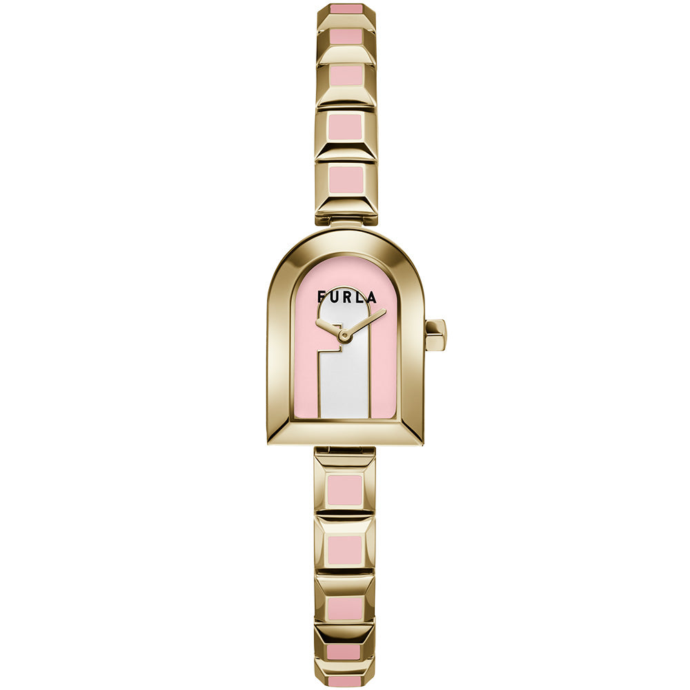 Furla Women's Fashionable Arch Case Pink Analogue Watch - Model WW00035003L2
