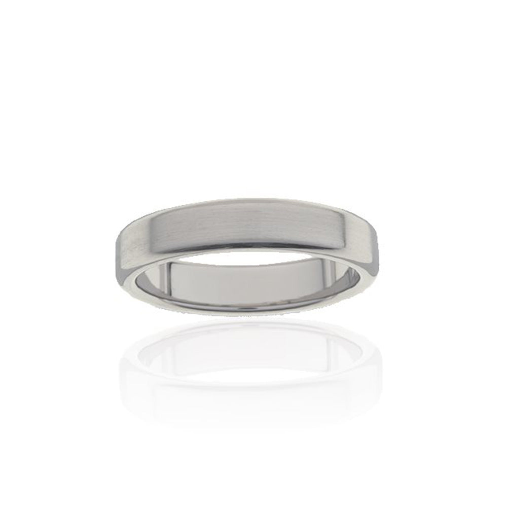 Exquisite 5mm Titanium Ring with Flawless Cut for Elegant Wear