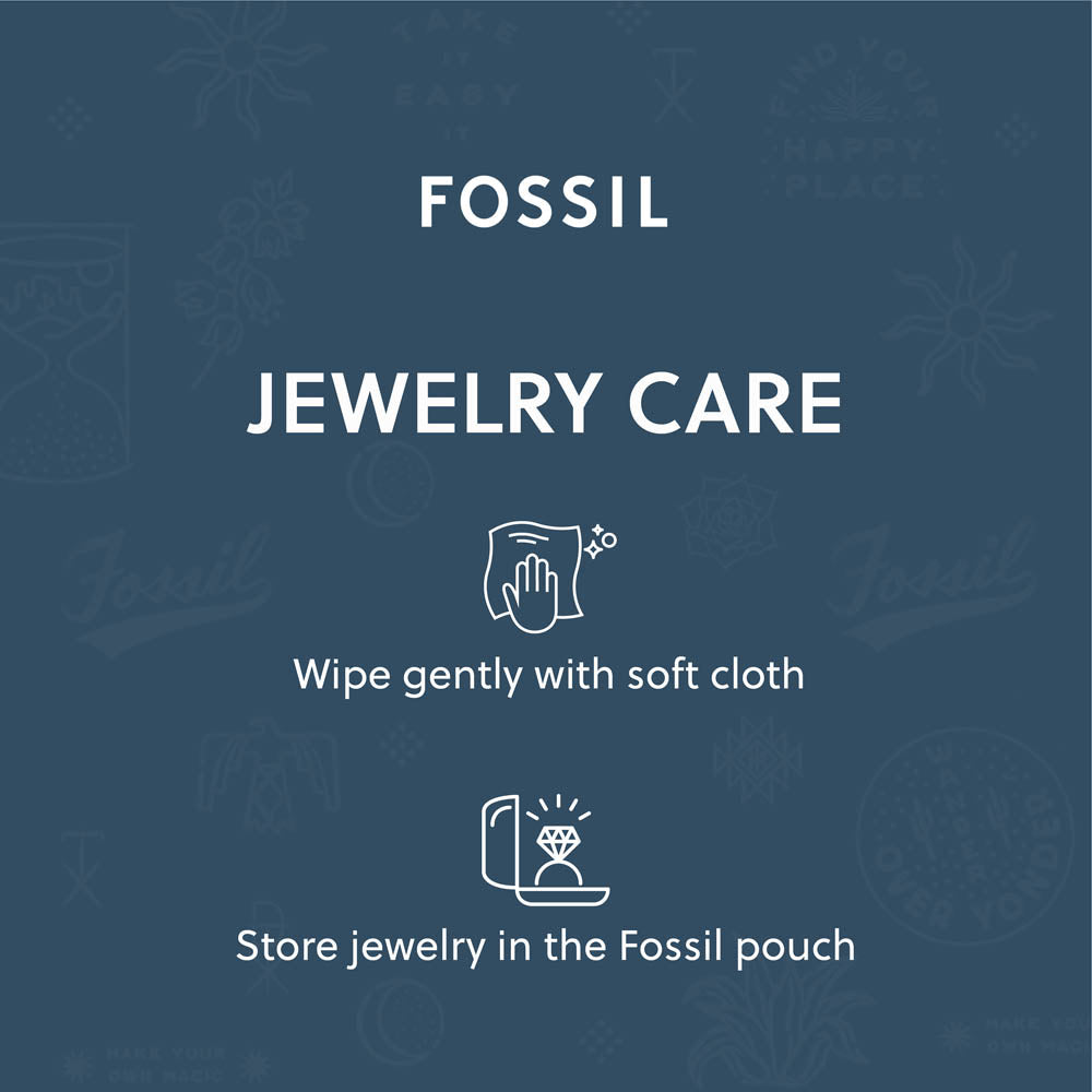 Fossil Stylish Stainless Steel Bold Chain, 48+8cm