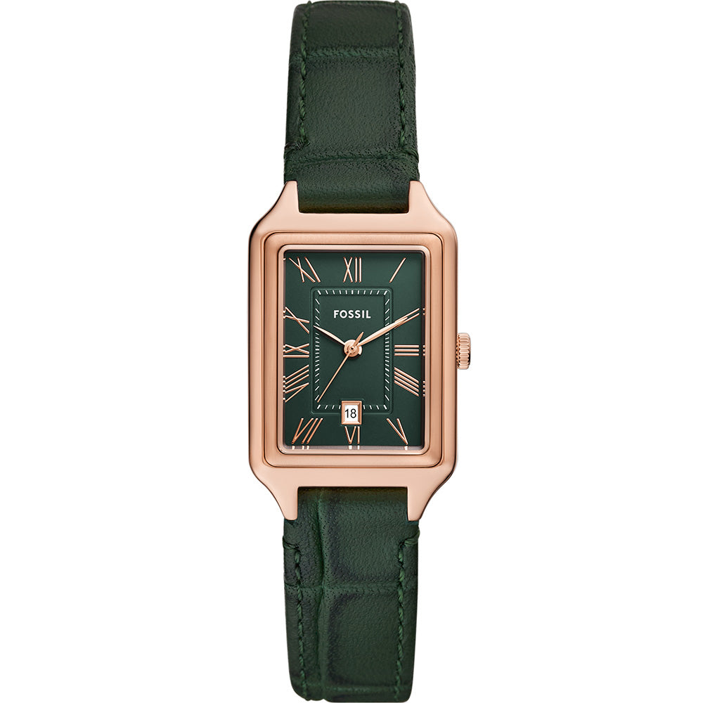 Fossil ES5366 Raquel Luxury Women's Rose Gold Rectangular Quartz Watch
