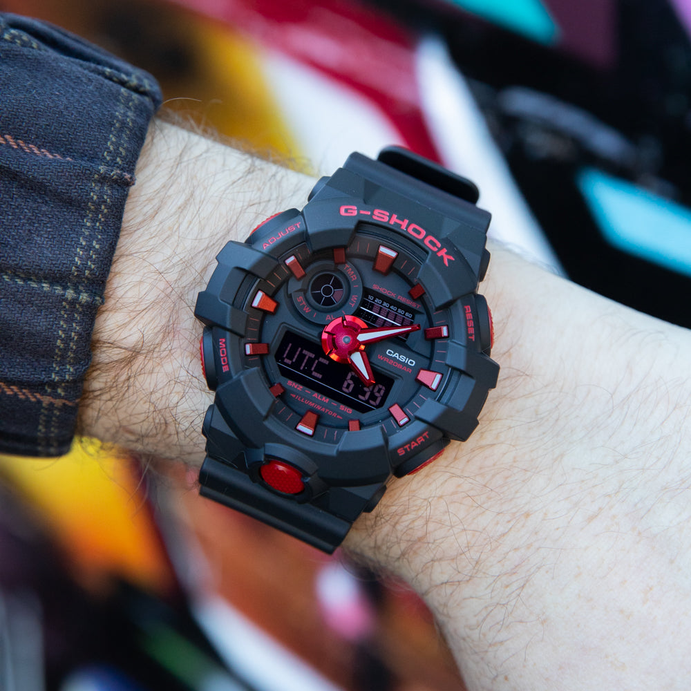 G-Shock GA700BNR-1A Striking Red Solar Bluetooth Watch