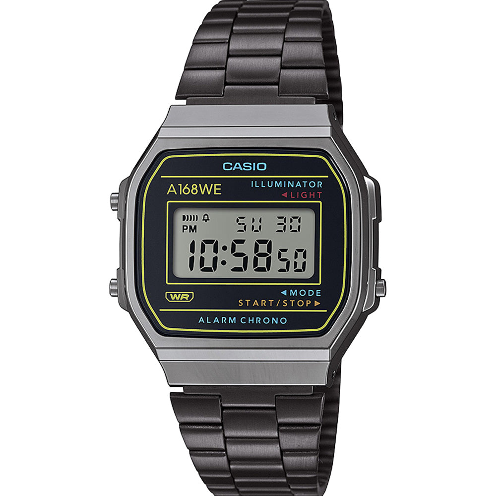 Casio A168WEHB-1A Stylish Black Digital Wristwatch for Reliable Timekeeping