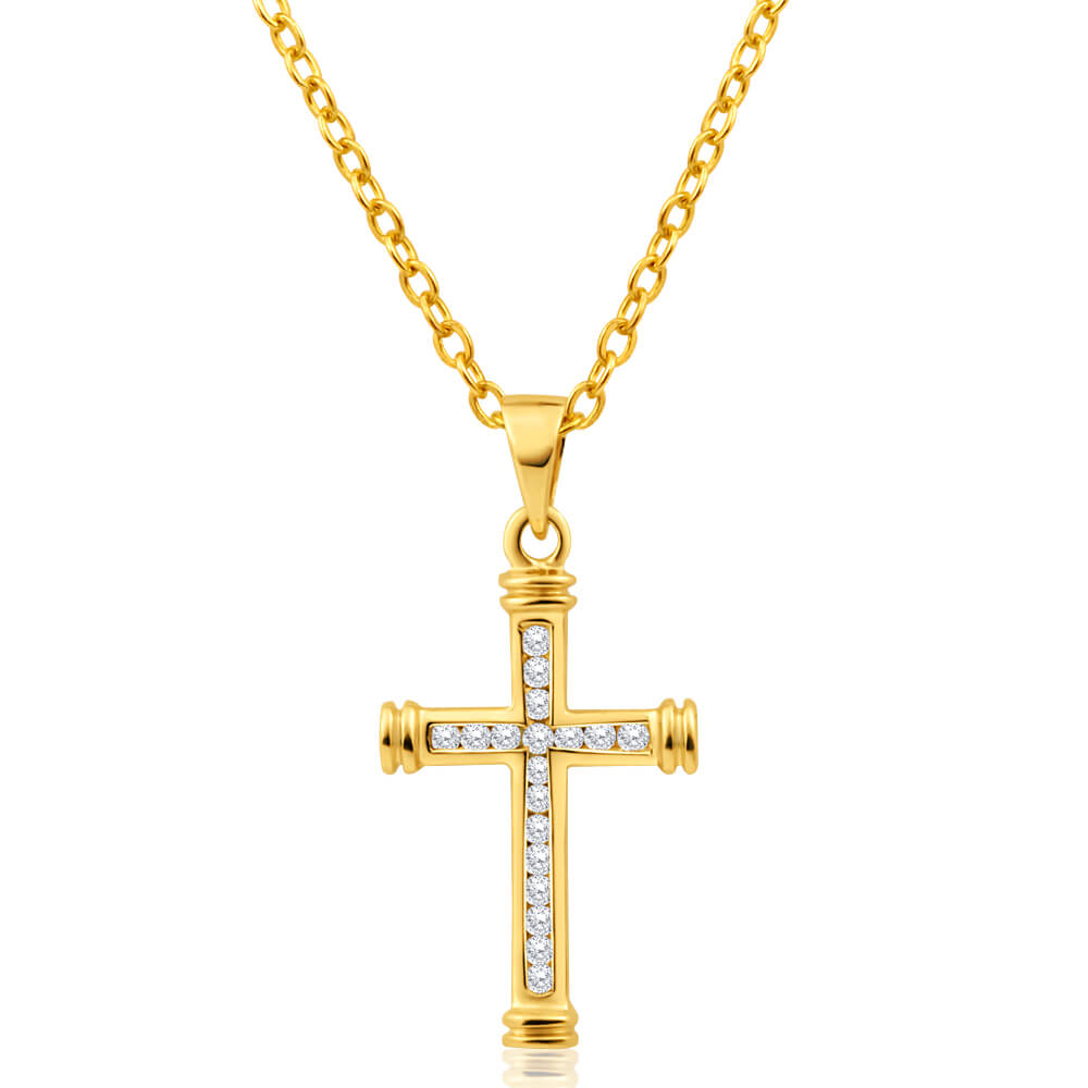 Stunning 9ct Yellow Gold Diamond Pendant for Alluring Look