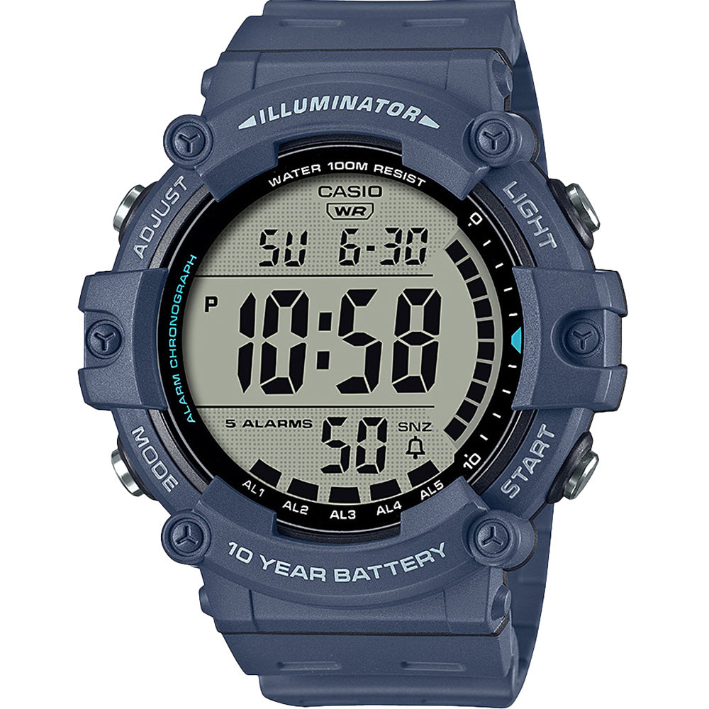 Casio AE1500WH-2 Stylish Wide LCD Digital Watch with Long - lasting Battery