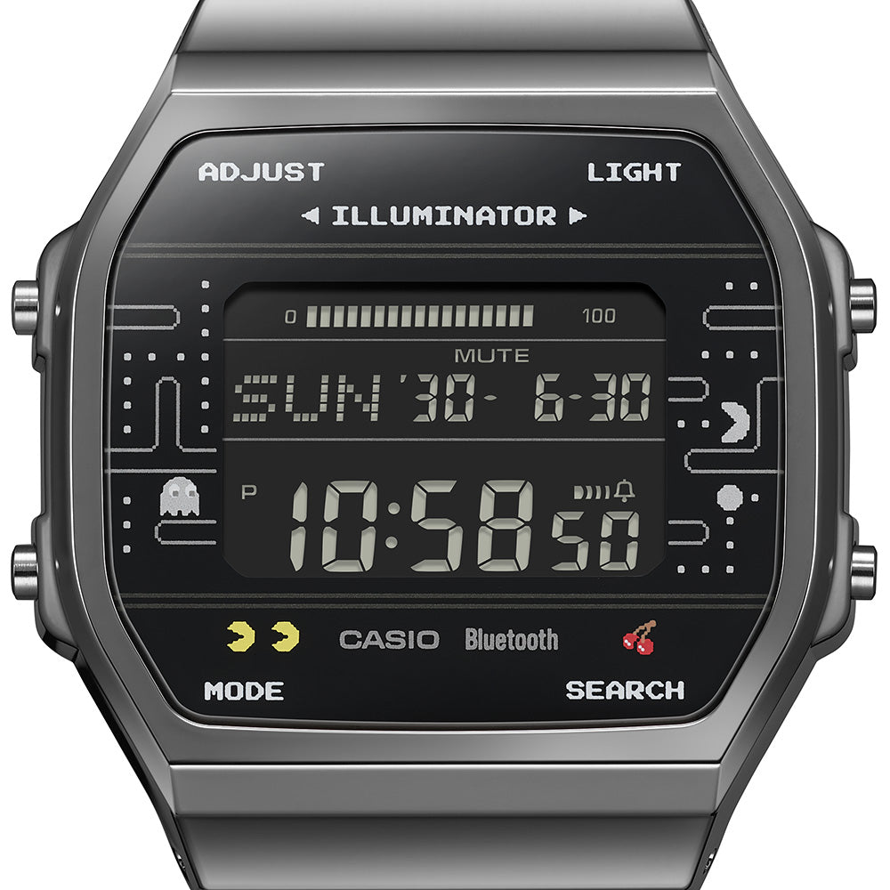 Casio ABL100WEPC-1B Pac-Man Collaboration Special Edition Digital Watch for Game Lovers