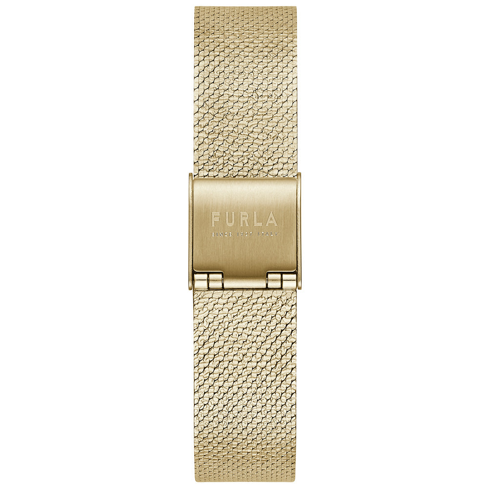 Furla Women's Small Gold-Plated Stainless Steel Logo Watch WW00022001L2