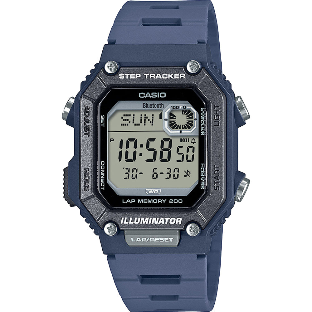 Casio WSB1000-2A Bluetooth Digital Step Tracker with Fitness Features