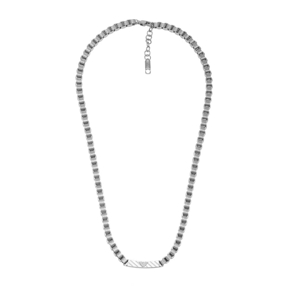 Emporio Armani Fashionable Stainless Steel Identity Chain for Trendy Accessories