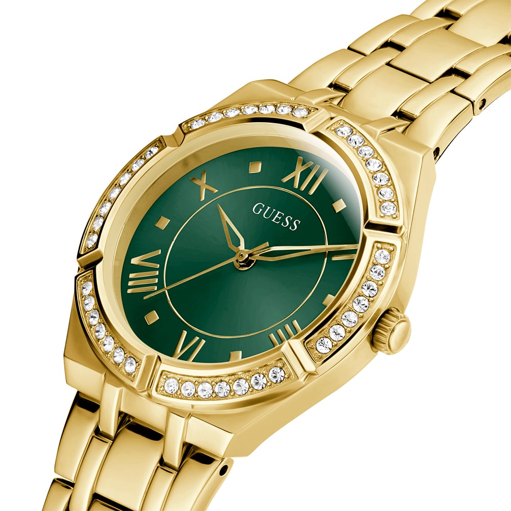 Guess Women's Cosmo Gold-Tone Stainless Steel Analogue Watch GW0033L8