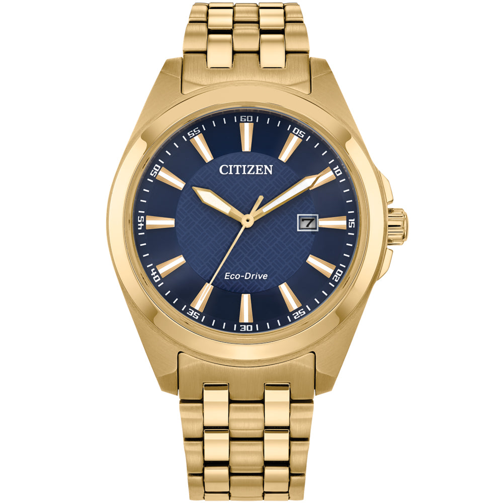 Citizen Men's Eco-Drive Gold-Tone Stainless Steel Fashion Watch BM7532 - 54L