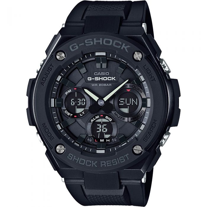 G-Shock GSTS100G-1B G-Steel Solar Men's World Time Watch with Tough Style