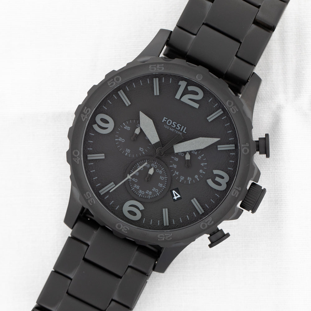 Fossil Men's Nate JR1401 Chronograph Multifunctional Sports Watch