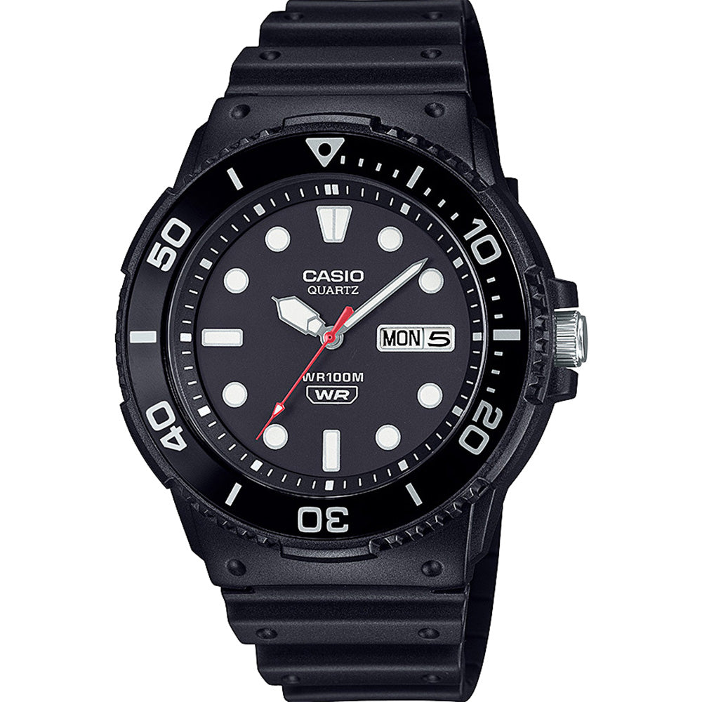 Casio Standard Analog Marine-Inspired All-Black MRW230H-1E1 Watch
