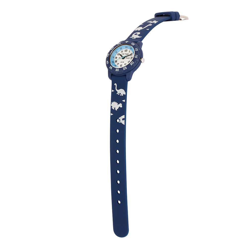 Cactus Time Teacher CAC-124-M03 Blue Dinosaur Kids' Analogue Watch