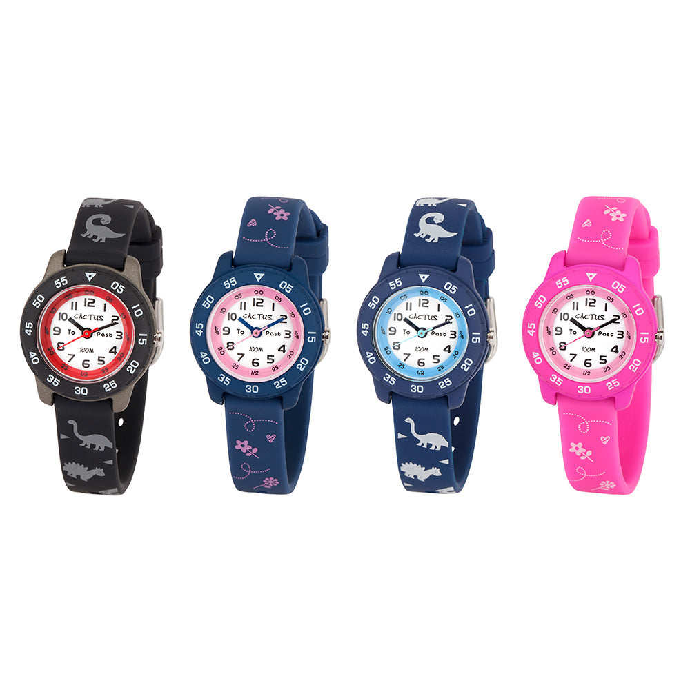 Adorable Cactus Butterfly Soft Silicone Kids Watch CAC124M05 for Time - Learning