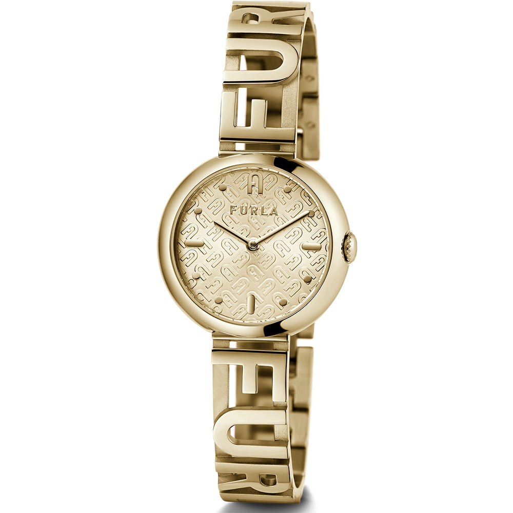 Furla WW00049003L2 Stylish 3D Gold-Tone Stainless Steel Bangle for Urban Wear
