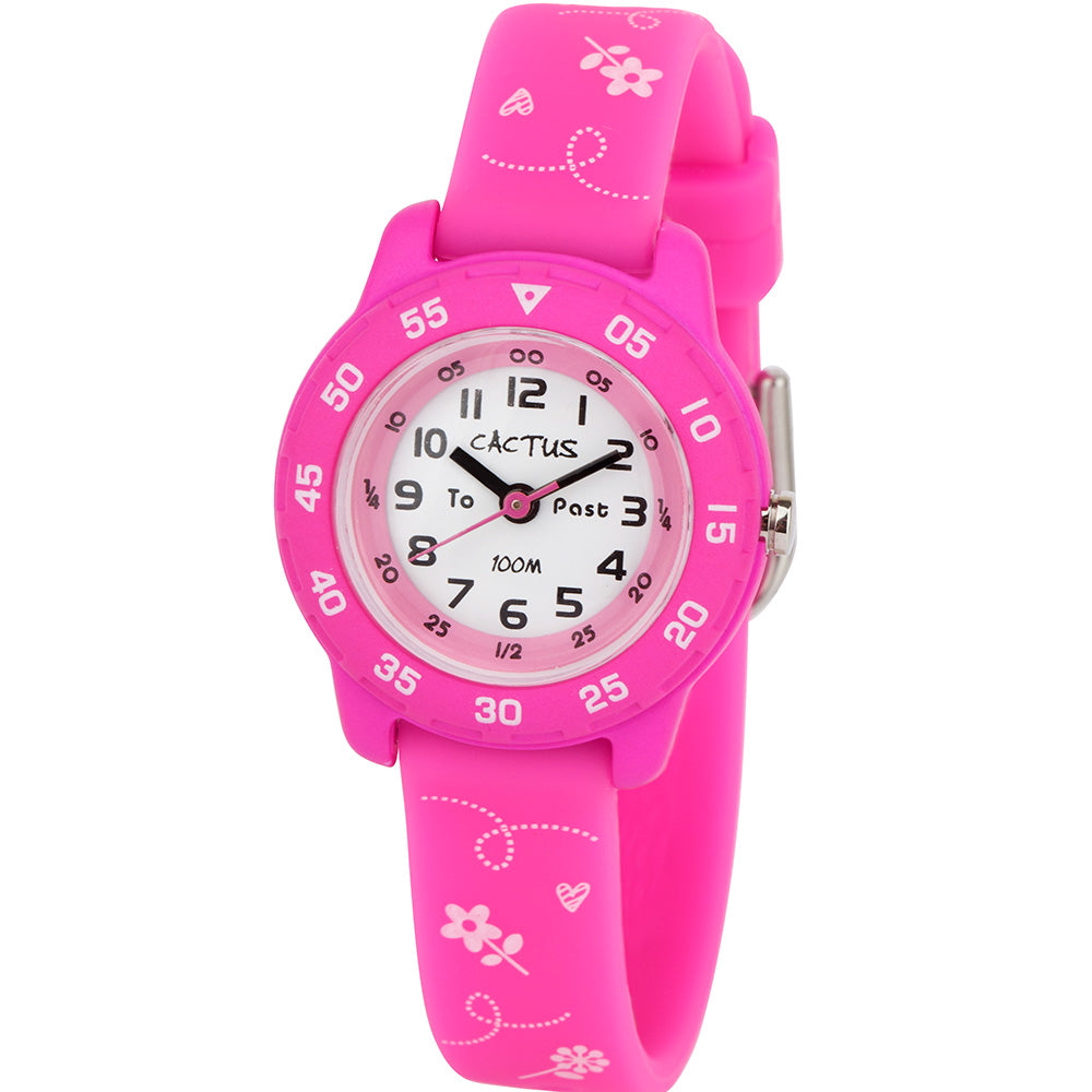 Adorable Cactus Butterfly Soft Silicone Kids Watch CAC124M05 for Time - Learning