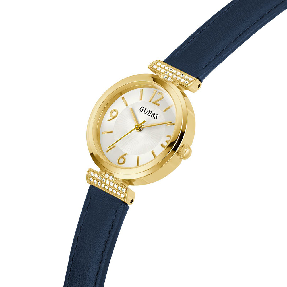 Guess Brand Array Series GW0614L5 Men's Leather Strap Wristwatch