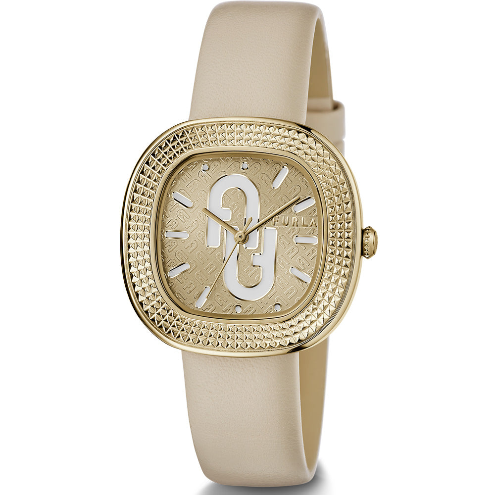 Furla Fashionable WW00048005L2 TV-Style Women's Watch with Polished Yellow Gold Tone