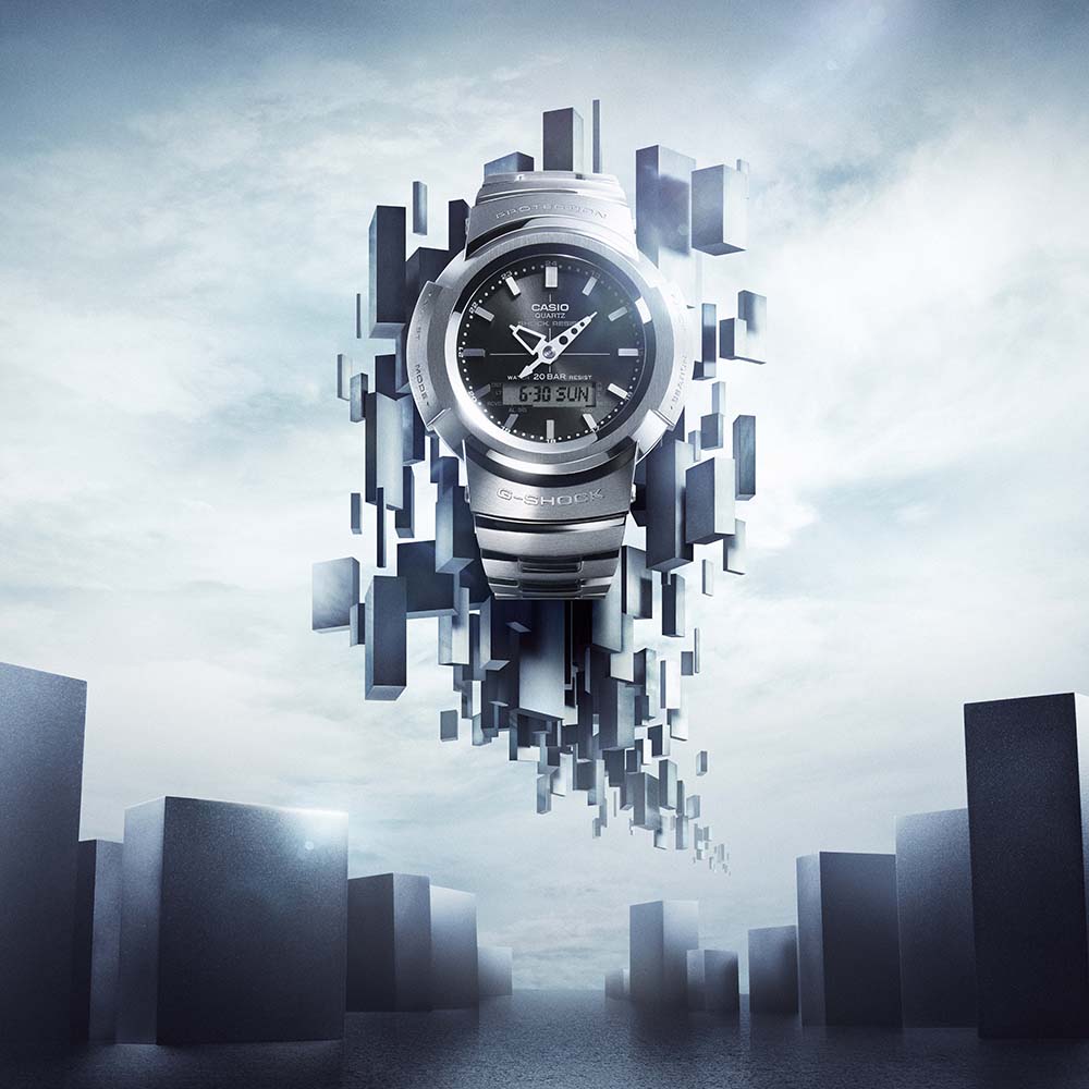 G-Shock Full Metal AWM500D-1A Solar Powered Analog-Digital Watch