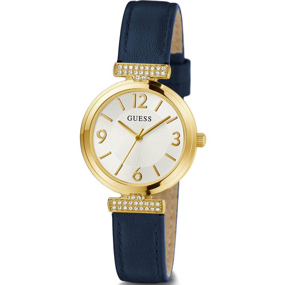 Guess Brand Array Series GW0614L5 Men's Leather Strap Wristwatch