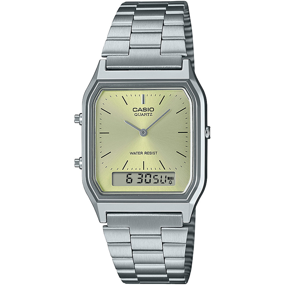 Retro-Style Casio AQ230A-9A Vintage Watch with Classic Design