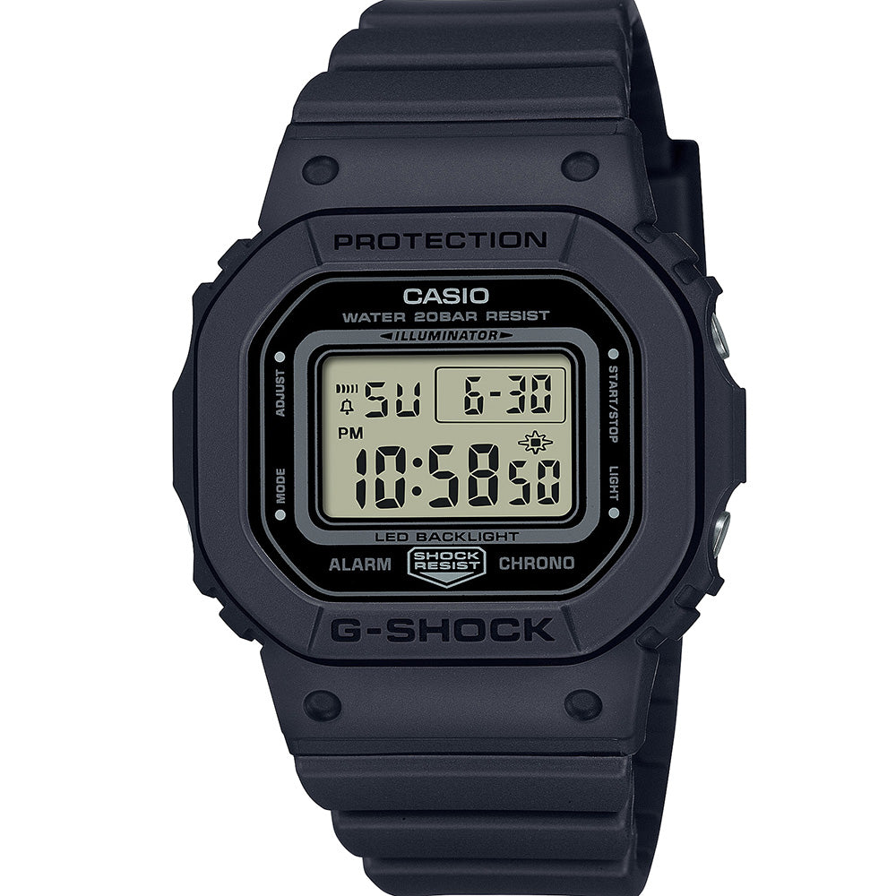 G-Shock GMDS5600BA-1D Minimalist Digital Watch with Basic Color Scheme