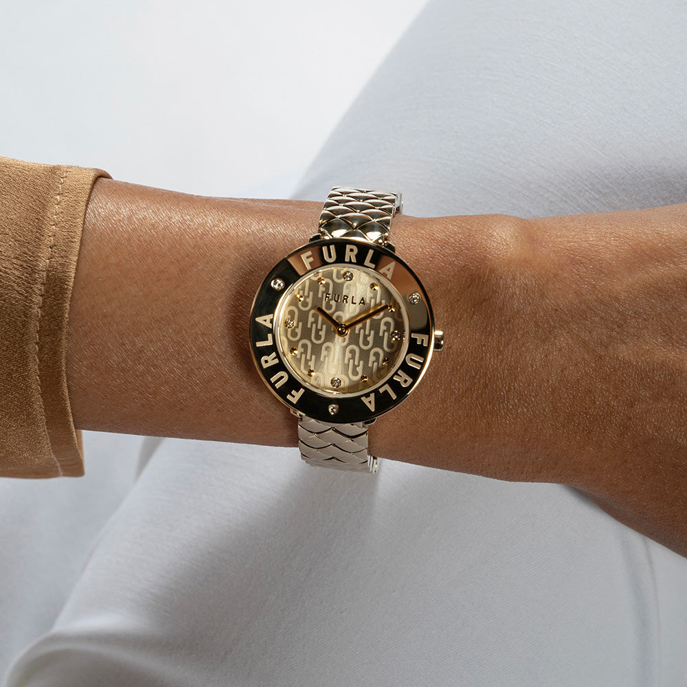 Furla Luxury Gold-Tone Essential Watch WW00004020L2