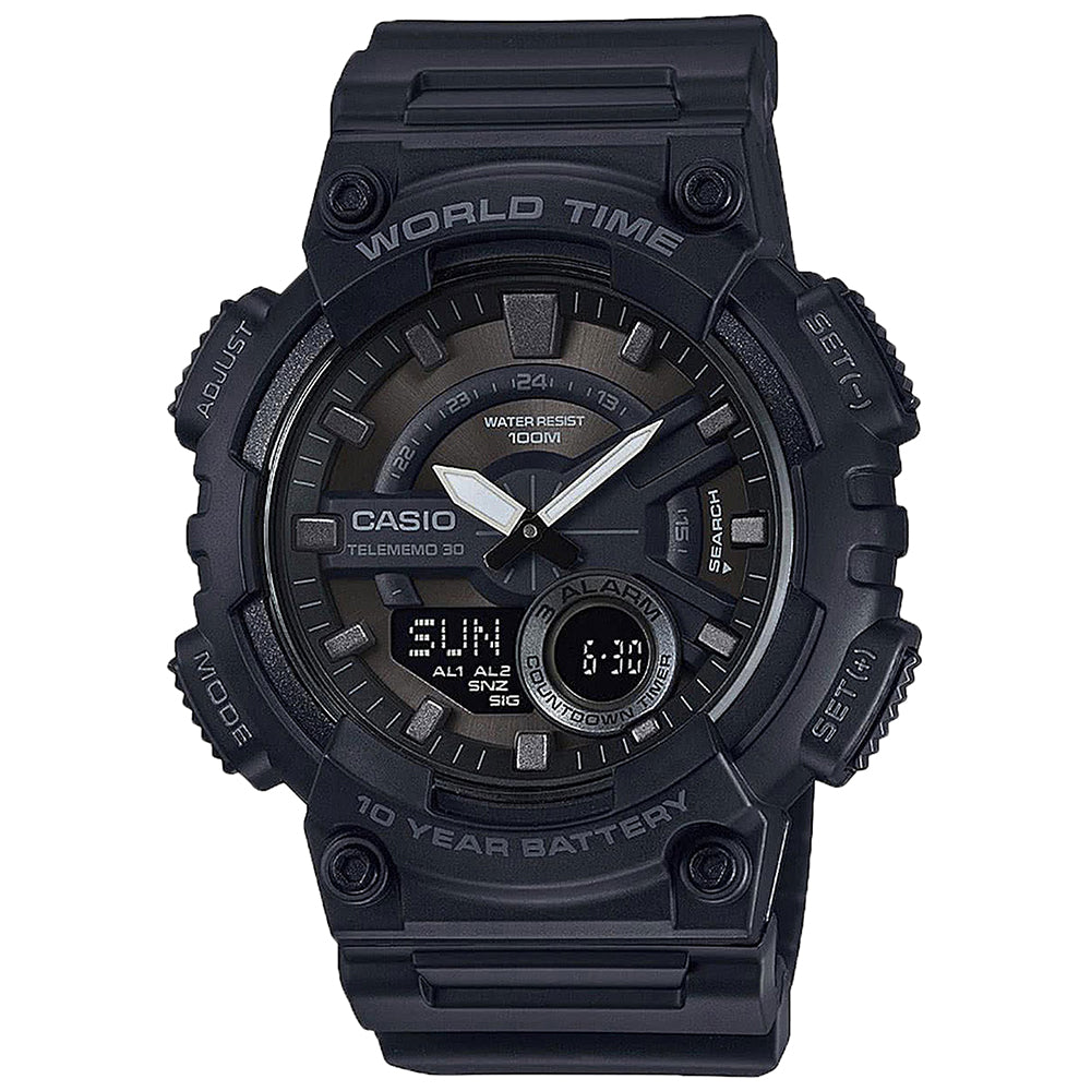 Casio AEQ110W1BV: A Versatile 10-Year Battery World Time Sports Watch