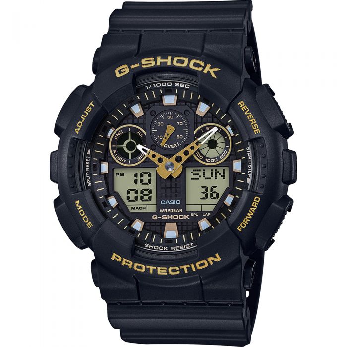 Casio Men's GA-100GBX-1A9DR G-Shock Watch with Multiple Features