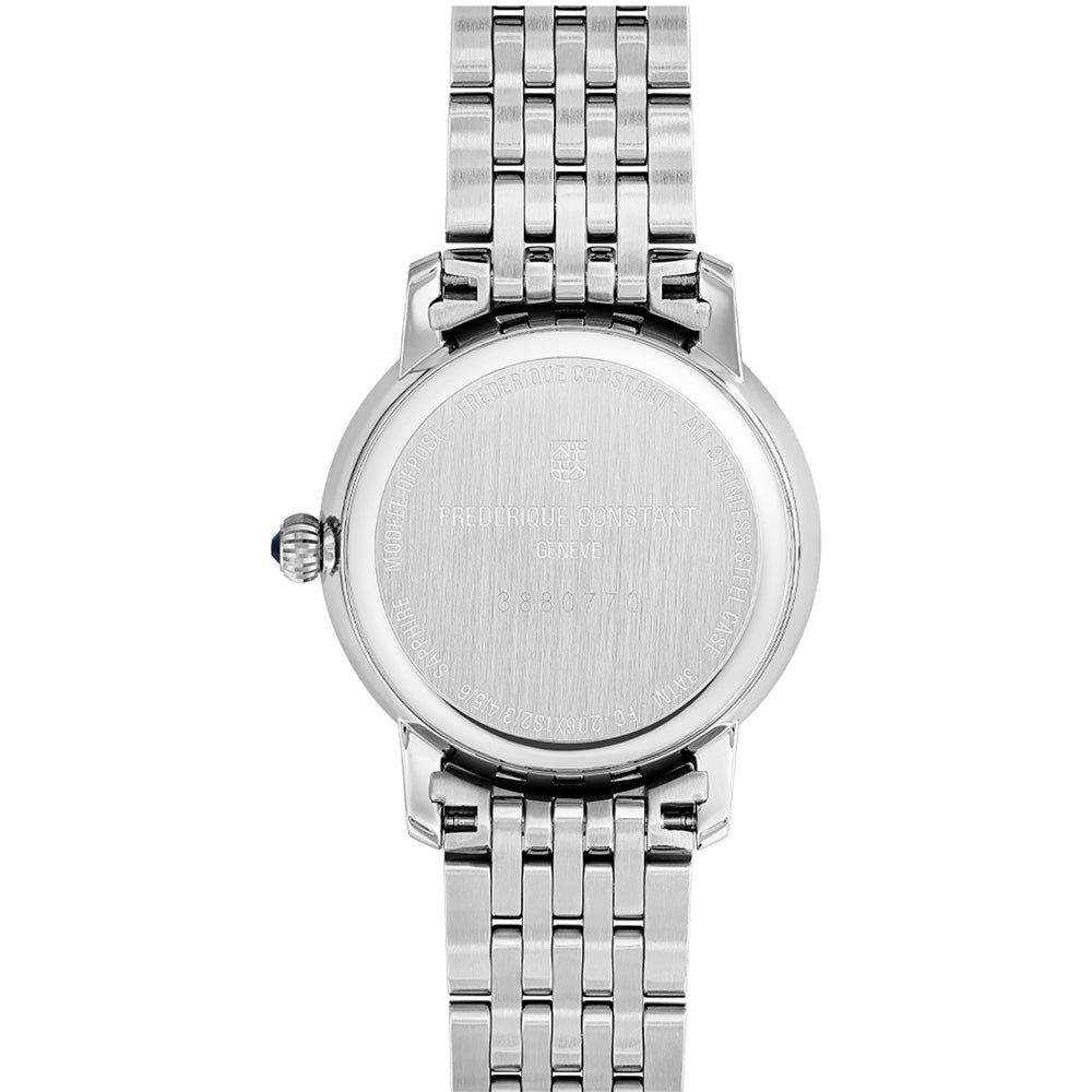 Frederique Constant Exquisite Slimline Moonphase Watch - FC-206MPBD1S6B