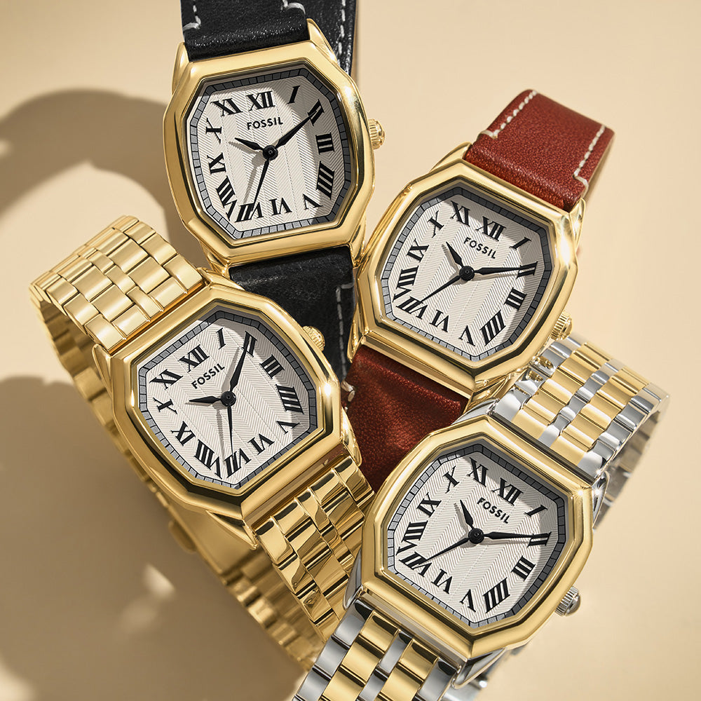 Fossil ES5361 Harlow Women's Gold-Plated Stainless Steel Quartz Watch
