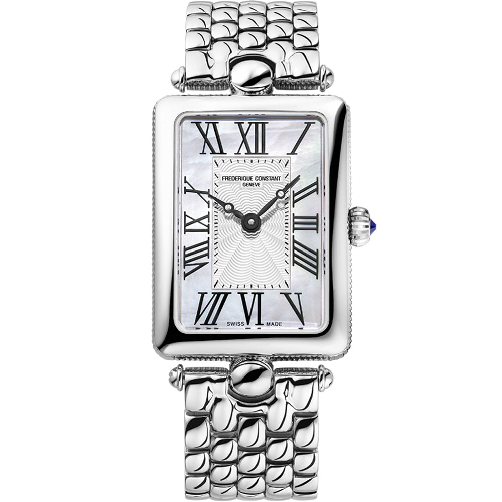 Frederique Constant Classic Art Deco Carree Ladies' Quartz Watch FC200MPW2AC6B
