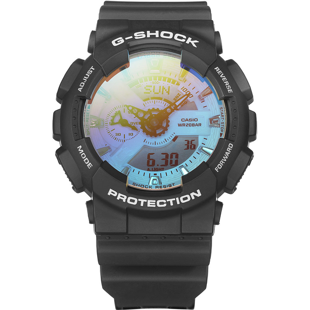 G-Shock GA110SR-1A Watch with Iridescent Dial Design