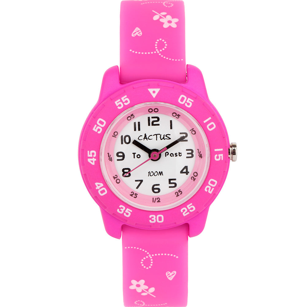 Adorable Cactus Butterfly Soft Silicone Kids Watch CAC124M05 for Time - Learning