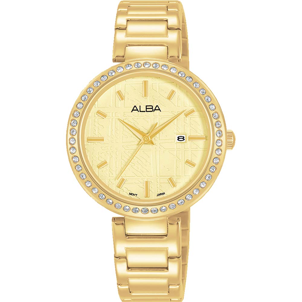 Alba Fashion Luxury Gold-Tone AH7X36X1 Stainless Steel Watch