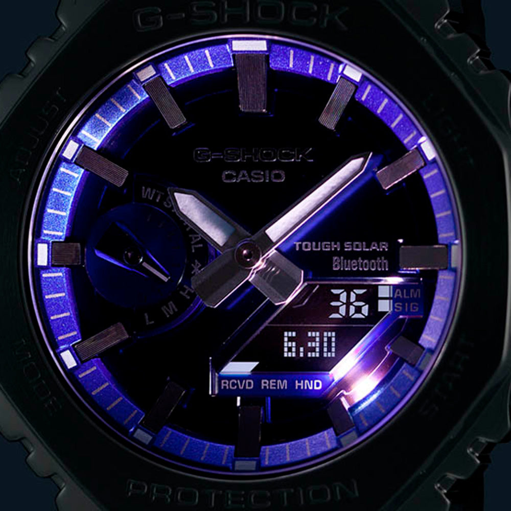 G-Shock GMB2100AD-2AD Full Metal Bluetooth Men's Wristwatch with Colorful Accent