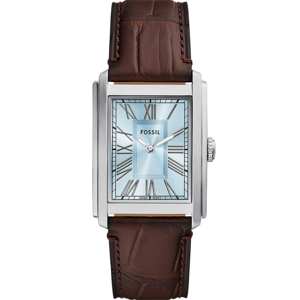 Fossil Carraway FS6110 Men's Quartz Watch with Leather Strap