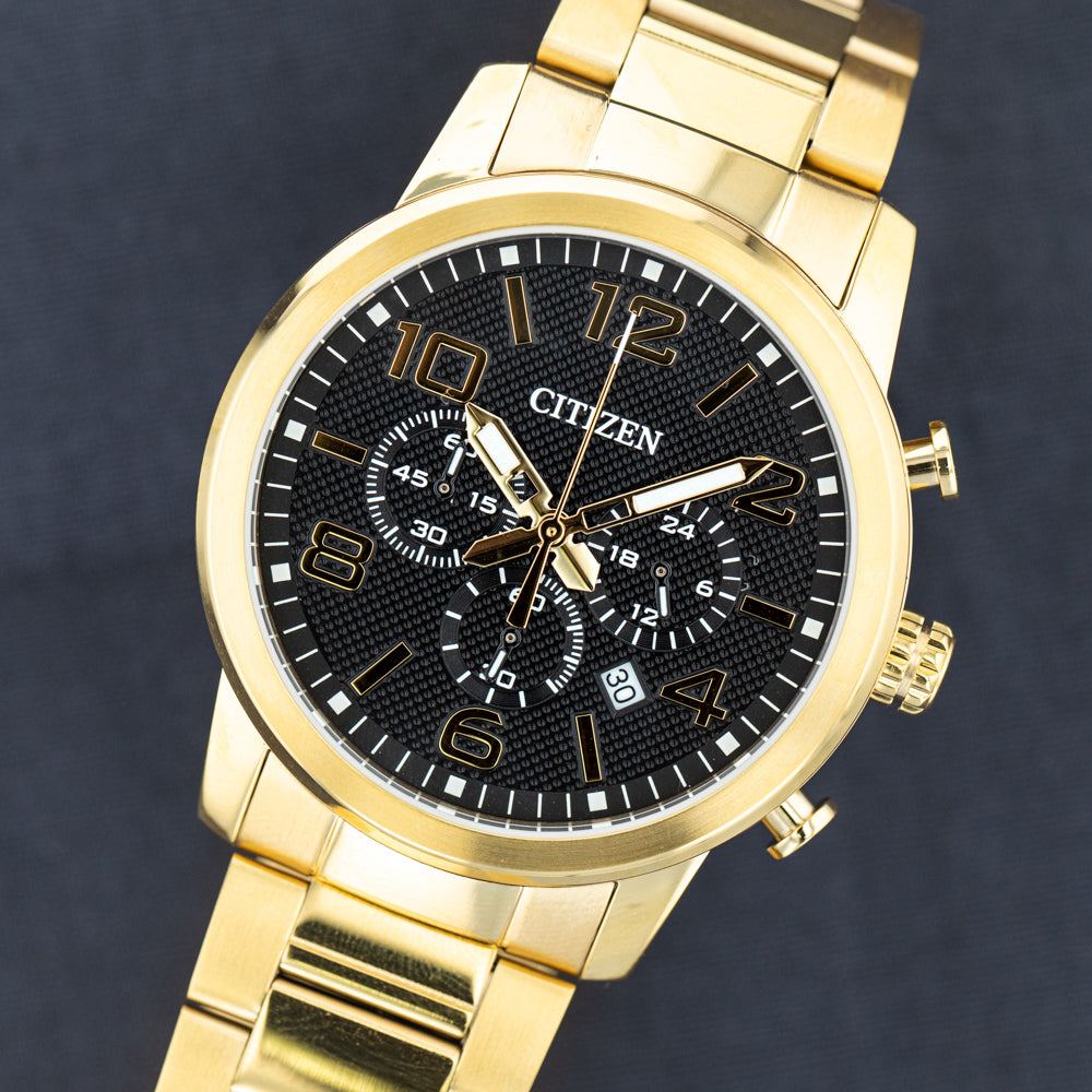 Citizen Men's AN8052-55E Gold-Toned Stainless Steel Chronograph Watch