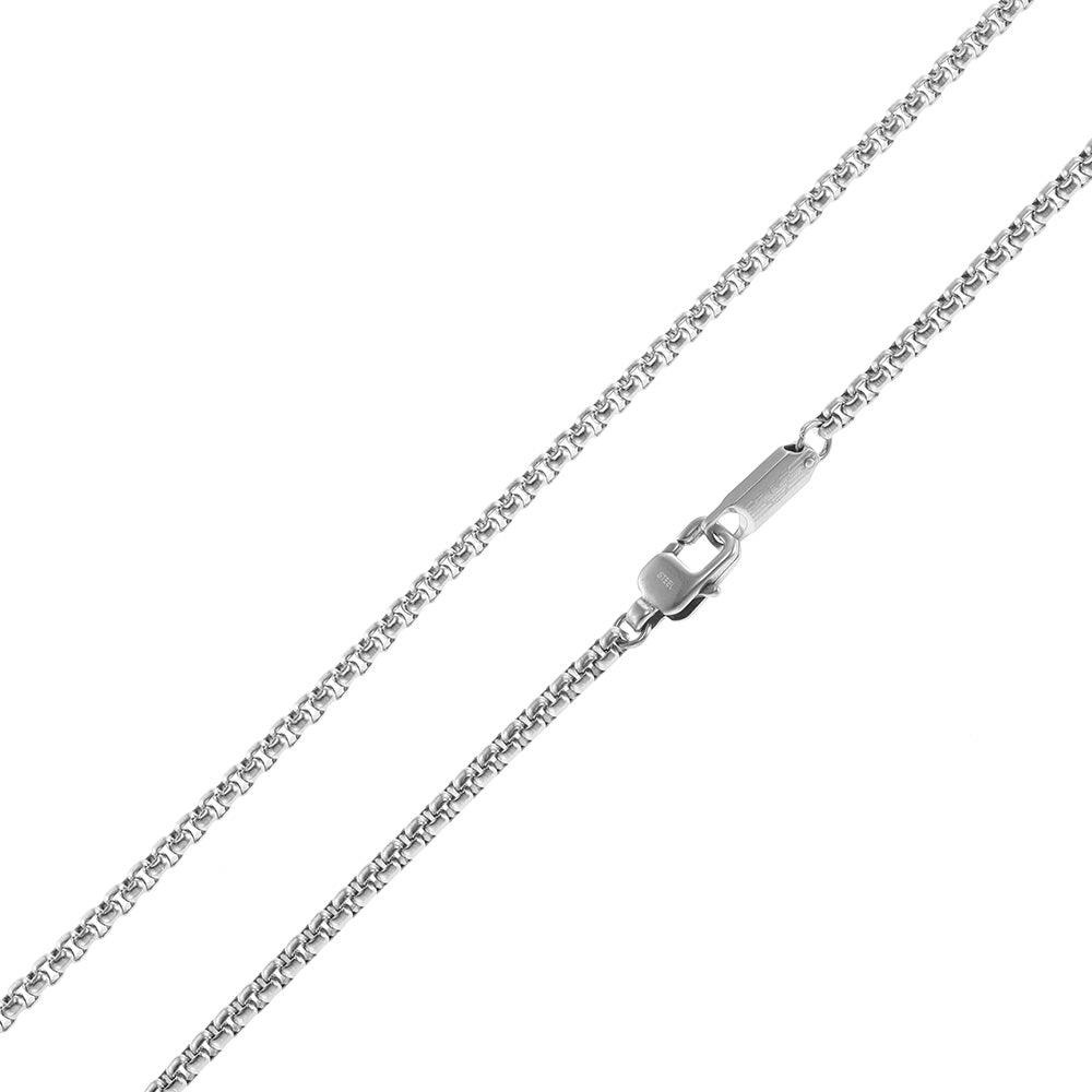 Emporio Armani Black Matte Lacquer Stainless Steel Pendant with Chain