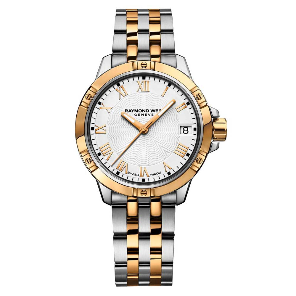 Tango Classic Two-Tone Gold Steel Bracelet Quartz Watch for Ladies
