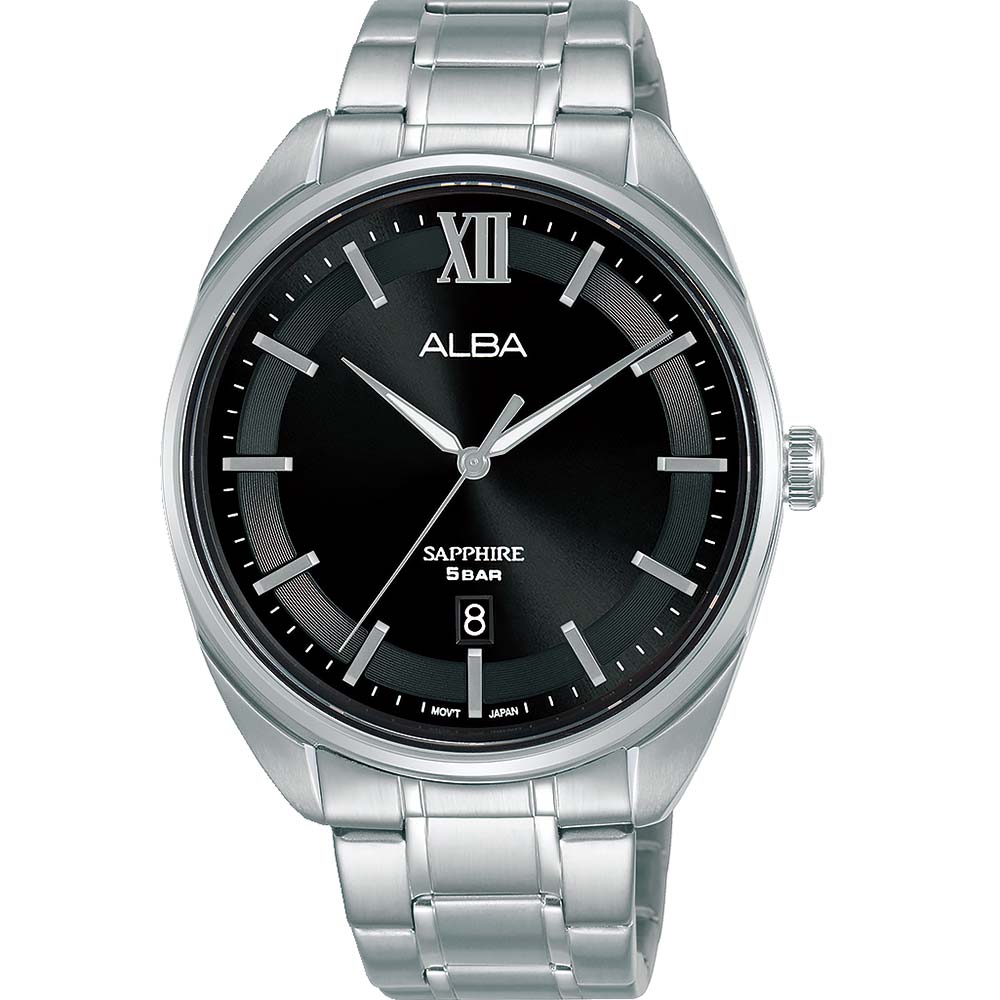 Alba Men's Stylish and Durable AS9M51X1 Black Dial Stainless Steel Watch