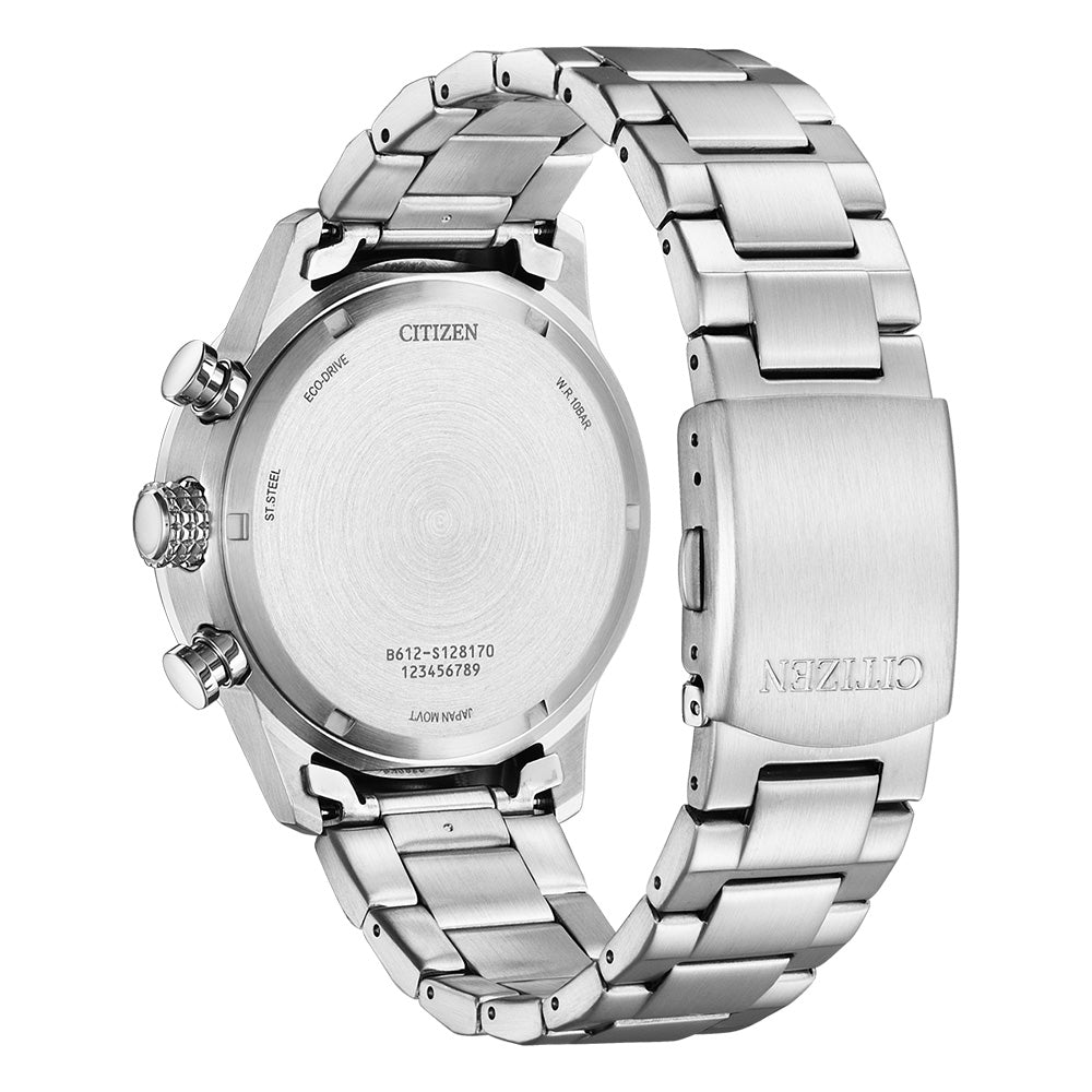 Citizen's Stylish Eco-Drive CA0790-83L Stainless Steel Chronograph Watch