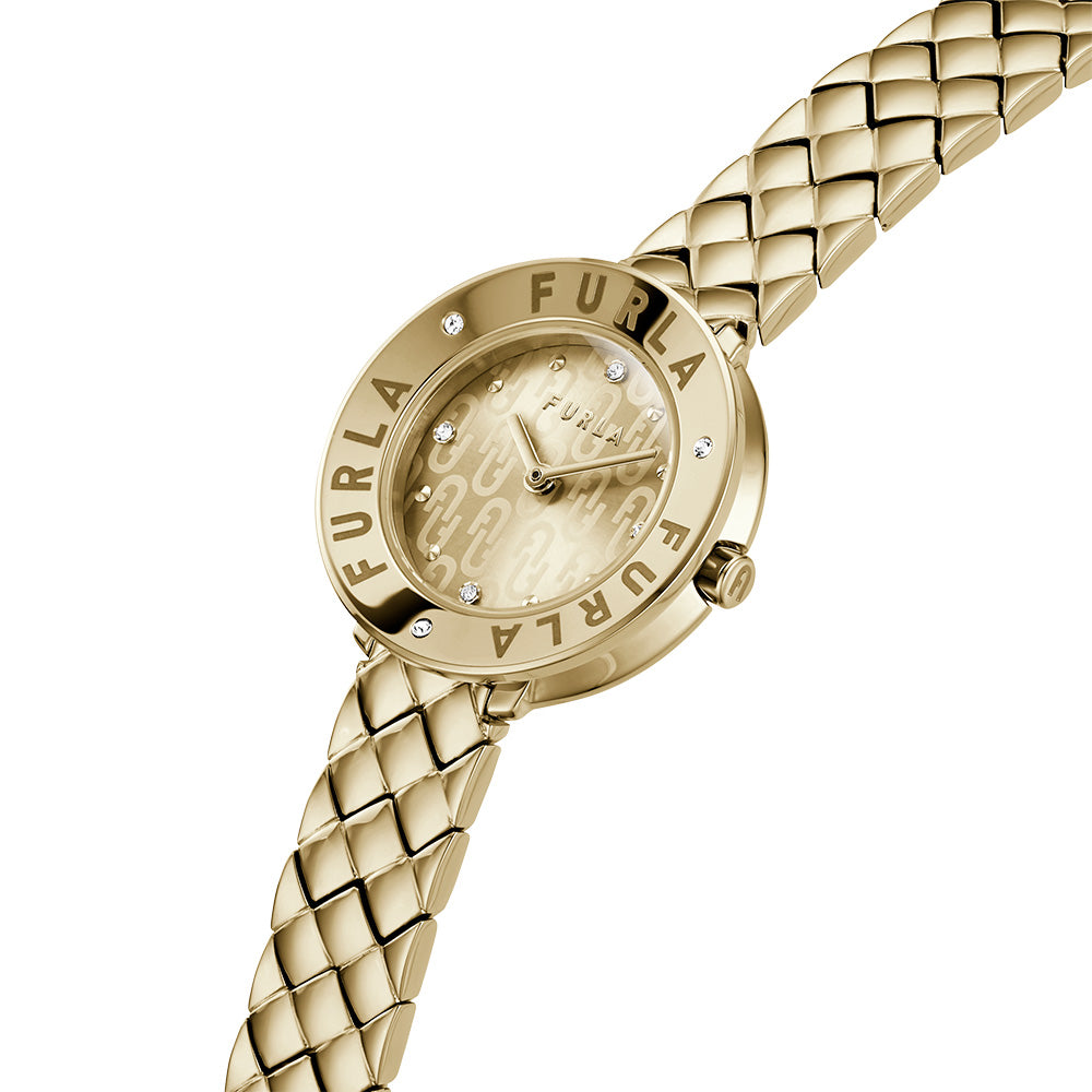 Furla Luxury Gold-Tone Essential Watch WW00004020L2